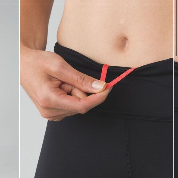 Lululemon Pedal To The Medal 7/8 Tight in Black / Alarming / Tranquil Blue - Picture 4 of 16